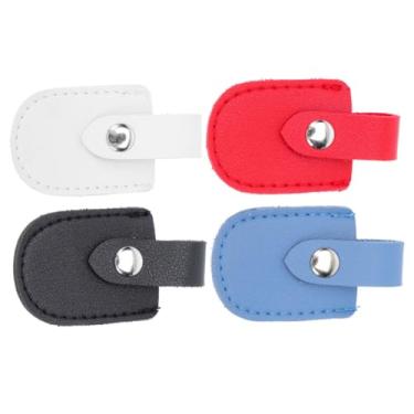 Imagem de DOITOOL 4 Pcs Caixa Protetora De Tesouras De Pele Morta Bolsa Organizadora De Ferramentas Capa Protetora Porta Aparador De Unhas Pinça Máquina De Corte Senhorita Universal Pu