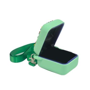 Imagem de Capa de Silicone para Animal de Estimação Digital de Brinquedo Interativo Bitzee Com Cordão, Saco de Armazenamento Protetor, Recipiente à Prova de Arranhões para Animais de (Verde)