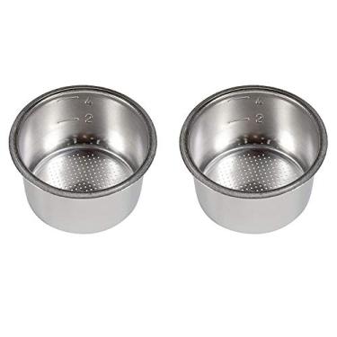 Imagem de Baglaum 2 peças de 51 mm, 4 xícaras, cesta de filtro de substituição para filtro de café sem fundo para café EC680/EC685