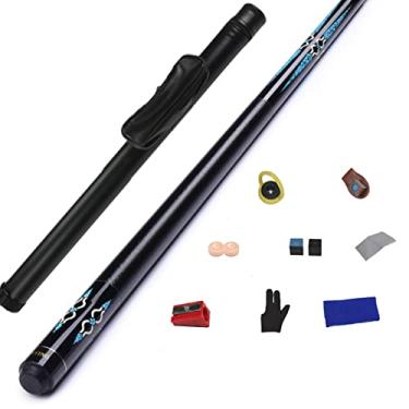 Imagem de LIUHD Tacos de Bilhar de Bilhar para Sinuca de Entretenimento Snooker Bilhar Acessórios Completamente Retos, Conjunto de Tacos de Piscina com Estojo Rígido para Sala de Jogos Bilhar Bar de Bilhar