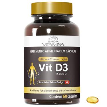 Imagem de Vitamina D3 da Suíça 2.000 UI Bioativa Rápida Absorção (60 cápsulas)