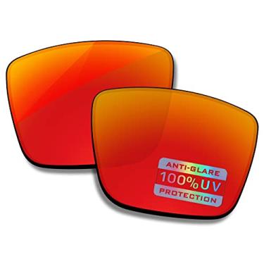 Imagem de Bowyer Lentes de reposição polarizadas para óculos de sol Costa Del Mar Motu - Espelho vermelho fogo