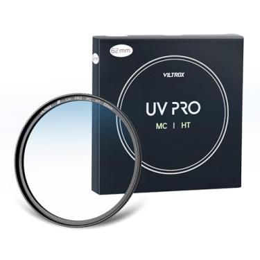 Imagem de VILTROX Filtro de proteção UV MC de 62 mm, 18 revestimentos multicamadas, filtro UV para lente de câmera UHD, revestimento ultra rígido, revestimento nano, hidrofóbico, filtro UV ultrafino resistente