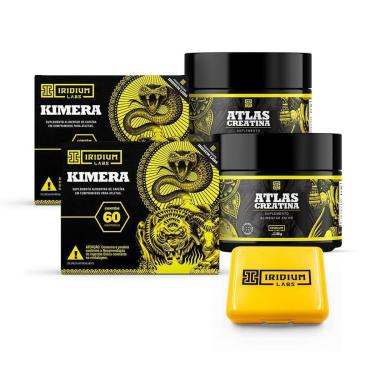 Imagem de Kit 2x Kimera Thermo + 2x Creatina + Porta Caps - Iridium Labs-Unissex