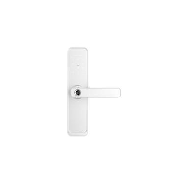 Imagem de Fechadura Digital KaBuM! Smart 500 - Biometria, Controle via aplicativo, Branco (com maçaneta) - KBSG002