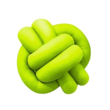 Imagem de Genérico Almofada de Nó Escandinavo Duplo Para Sofá Quarto Decorativo (Verde Limão)
