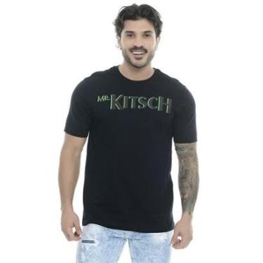 Imagem de Camiseta Estampada Mr Kitsch Preta Emporio Alex-Masculino