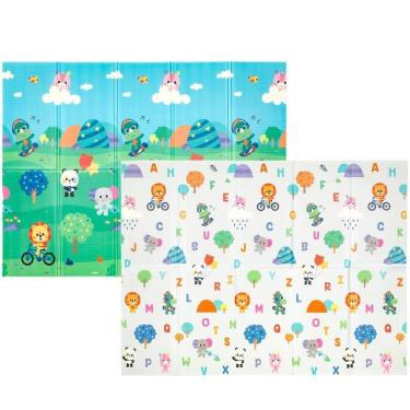 Imagem de Tapete Infantil Dobrável Dulpa Face Zoo 1,95 x 46 cm - Buba 