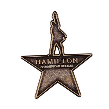 Imagem de Broche esmaltado Hamilton Broadway Musical Theater Alexander Lafayette de 3,8 cm, 1.5 Inches, Esmalte, Esmalte