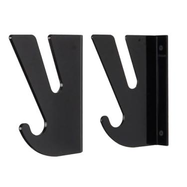 Imagem de MERIGLARE Rack de parede para skate e prancha de surf, suporte para snowboard, cabide de parede para skate, longboard, apartamento, escritório, garagem, PRETO