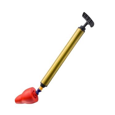 Imagem de Generic Desentupidor de vaso sanitário, êmbolo manual para pia, desbloqueio para banheira, lavatório, cozinha, tubo bloqueado, Vermelho