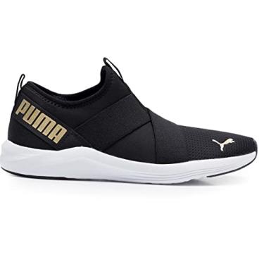 Imagem de Tênis Prowl Slip-On Wns Bdp, Puma, Feminino, Preto/Branco/Dourado, 39