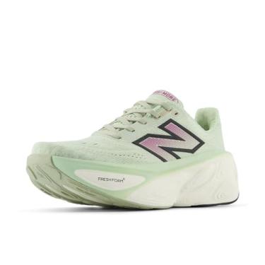 Imagem de New Balance Fresh Foam X More V5 feminino, Menta natural/roxo fúcsia/preto, 7.5 Wide