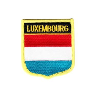 Imagem de Ruoming 1 PÇ Patch de bandeira de Luxemburgo, bordado a ferro ou costurado, tático, militar, nacional de Luxemburgo
