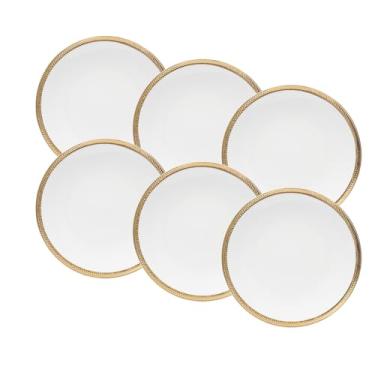 Imagem de WOLFF - Conjunto 6 Pratos Rasos de Porcelana Paddy 27 cm
