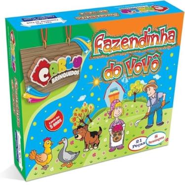 Imagem de Fazendinha do Vovô, em MDF, +3 anos, Leve o campo para dentro de casa!