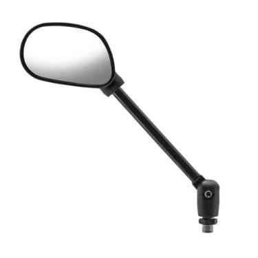 Imagem de Espelho Retrovisor Cromo Forte Mini Articulado Ybr Yamaha, PRETO, ESQU