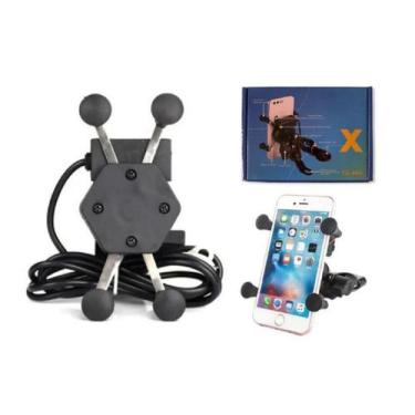 Imagem de Suporte Carregador Em X Garra Para Celular Moto Universal - Charging