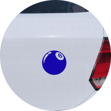 Imagem de Adesivo de Carro  Bola 8 Sinuca Bilhar - Cor Verde Claro - Melhor Ades