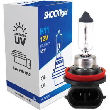 Imagem de Lampada Para Farol Automotivo Universal H11 55w 12v Standart - SHOCKLI
