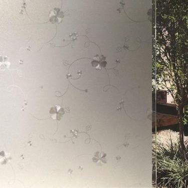 Imagem de Pelicula Adesiva Eletrostatica 3D para Porta de Vidro Flor Manaca 210x