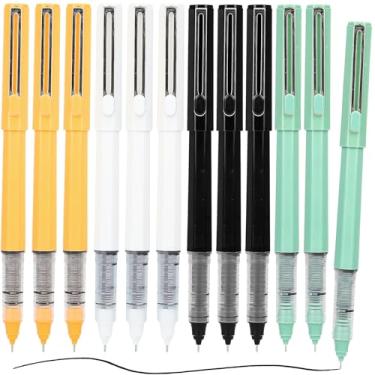 Imagem de M&G 12 canetas esferográficas líquidas, canetas ponit finas, canetas de escrita lisas de 0,5 mm com tinta preta para anotações, material escolar de escritório, estudantes, mulheres, homens, presente
