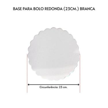 Imagem de Kit 10 Unidades Cake Board para Bolo Redondo 23cm.Branco - TAMAROZZI E