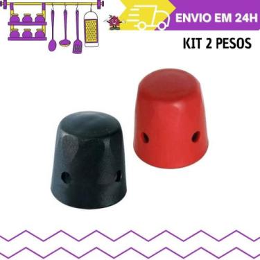 Imagem de kit 2 Pesos Universal Para Panela de Pressão Capa Plástica - Pinolar