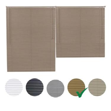 Imagem de Persiana Horizontal PVC 25mm BLOCK 240larg x 160alt (2 pçs) - Persiana