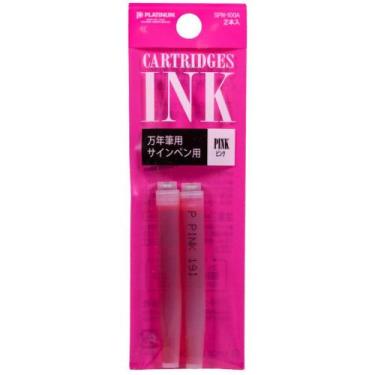 Imagem de Cartucho Para Caneta Tinteiro Platinum C/2 Pink