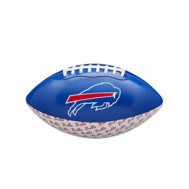 Imagem de Bola Futebol Americano NFL Mini Peewee Team Buffalo Bills Wilson, Azul