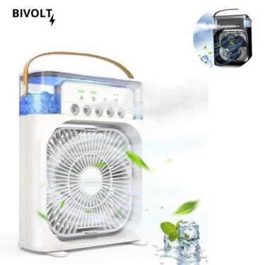 Imagem de Mini ventilador umidificador bivolt: a escolha inteligente para o verã