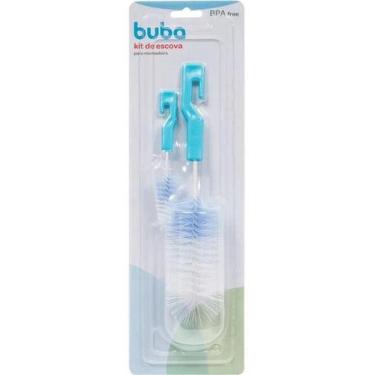 Imagem de Escova Lavar Mamadeira e Bico - Buba, Azul