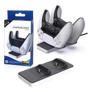 Imagem de Carregador Duplo Para Controle DualSense PlayStation 5 PS5 Base - Tech