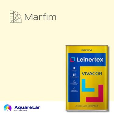 Imagem de Vivacor Acrílica Leinertex Fosco 18L, MARFIM