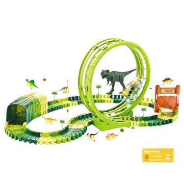 Imagem de Pista Dinossauro Track com Looping e Acessorios 119 Pecas DM Toys Carr