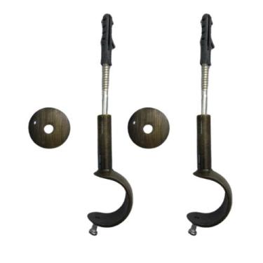 Imagem de Kit 2 suportes simples para varão comum 28mm - ouro velho - DECOR LÍDE