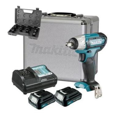 Imagem de Chave De Impacto 12v Tw141dz Makita 2 Baterias Carregador Maleta