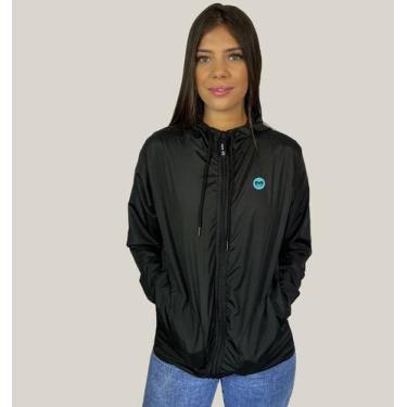 Imagem de Jaqueta Corta Vento Feminina Preta WSS Brasil - Web Surf Shop - WSS Br