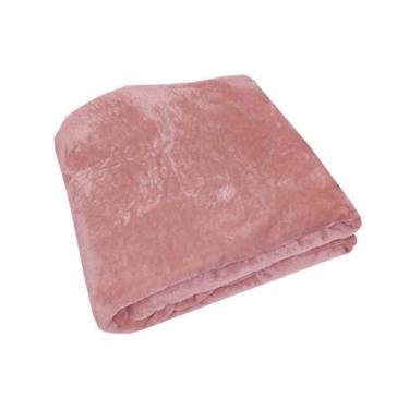 Imagem de Cobertor Manta King Inverno Microfibra Frio Liso Rose - Iza Decor