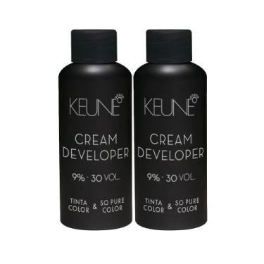 Imagem de Kit Keune Tinta Color & So Pure Color 9% - 30 VOL  Oxidante Cremoso 60