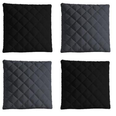 Imagem de Kit 4 Capas De Almofadas Lisas Mateladas 45x45 com ziper - Lucélia bor