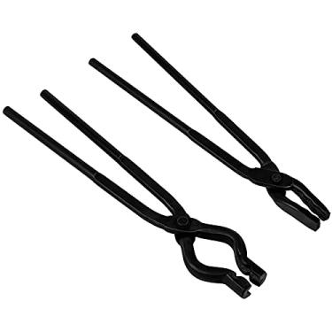 Imagem de Conjunto de pinças para iniciantes Blacksmith inclui pegador de pinça Wolf Jaw Plus V-bit Blacksmith Forge Starter Kit