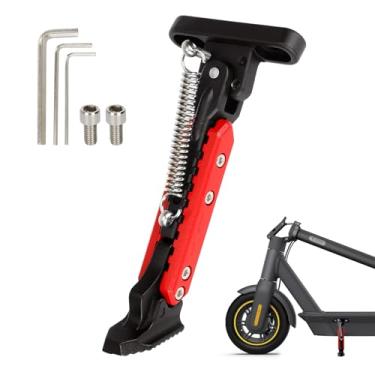 Imagem de LUCK4U Suporte de estacionamento para scooter, peça de reposição compatível com scooter elétrica Ninebot Max G30/Max G30LP, preto e vermelho