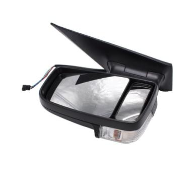 Imagem de 1 peça SHLPDFM Preto Power Heated c/ seta lado esquerdo do motorista espelho retrovisor de braço curto MB1321114 9068106116 68010094AA serve para Dodge Freightliner Mercedes Sprinter 2006-2018