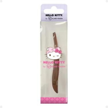 Imagem de Pinça Dourada Hello Kitty By Klass Vough Ponta Chanfrada Twhk-03