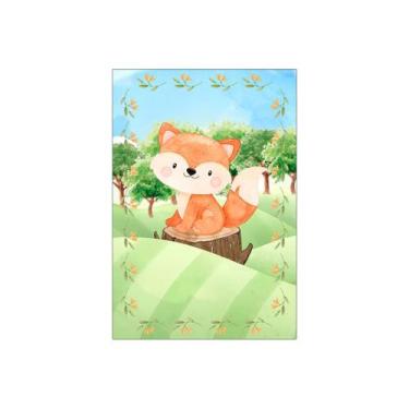 Imagem de Painel De Festa Vertical 1,50 x 2,20 - Bosque Raposinha Cute 012 - Via