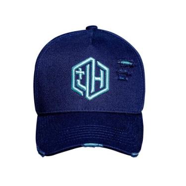 Imagem de Boné Just Heaven Strapback Destroyed Azul Escuro