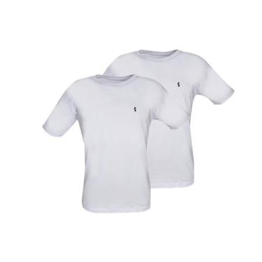 Imagem de Kit 2 Camisetas Masculinas lisas 100% Algodão Envio Já - SHELGA BOOTS,