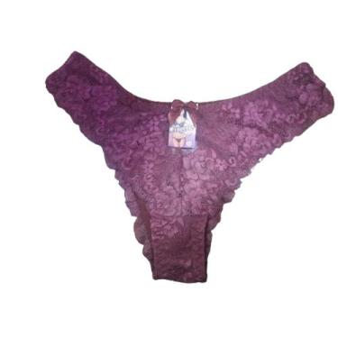 Imagem de Calcinhas  de Renda Sexy  Lingerie Luxo - J&V Moda Intima, Roxo, M